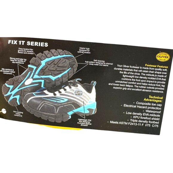 Women's Oliver FIXIT Series by Honeywell Composite Toe 7 Work Shoes -NIB - Picture 6 of 10